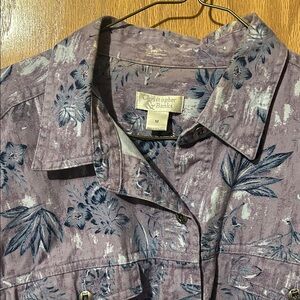 Christopher & Banks Lavender Floral Jacket Size Medium
